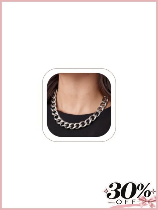 Jewelry - Chunky Cuban Link Chain Necklace 316L Stainless Steel Gold